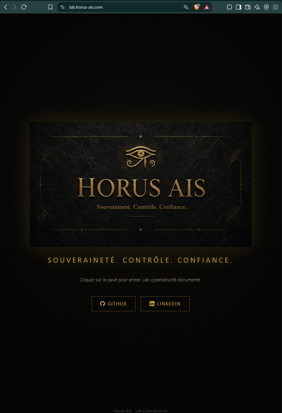 lab.horus-ais.com servi par le tunnel sur la G4